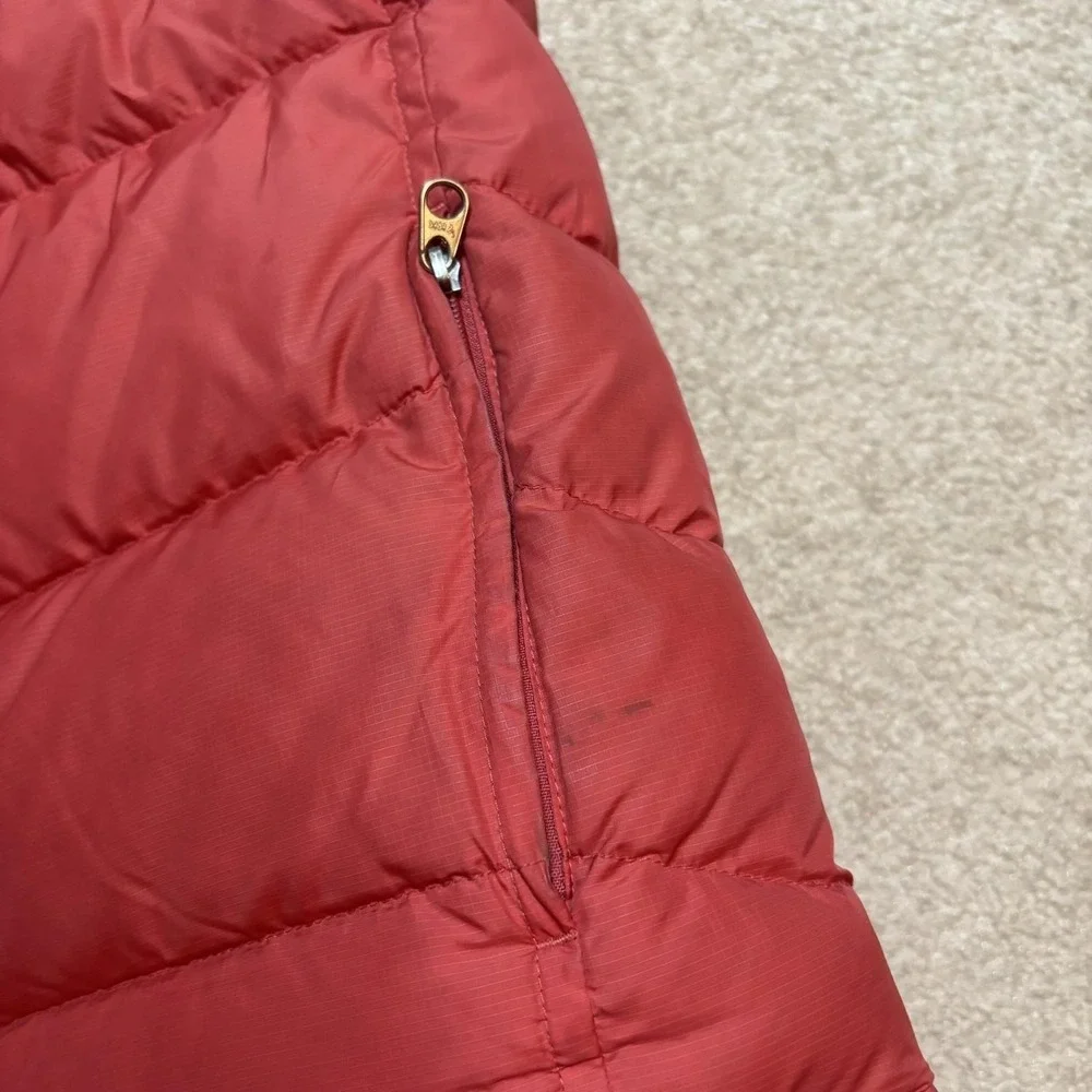 Vtg Patagonia Puffer Vest‎ Kids Large L Salmon Insulated Zip Pocket Outdoor